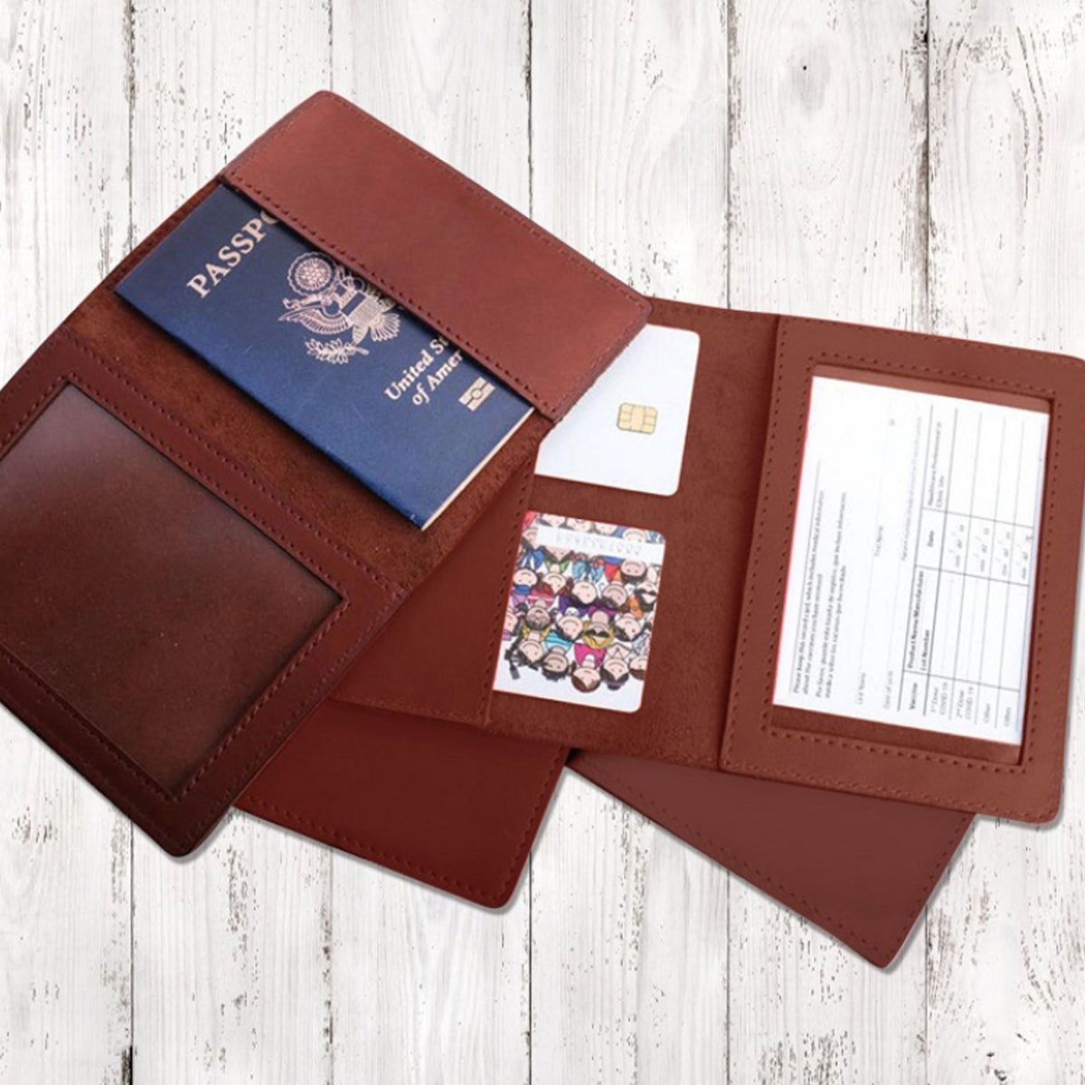 VIP 3 In 1 Card Holder For Vaccination Card; ID And Passport