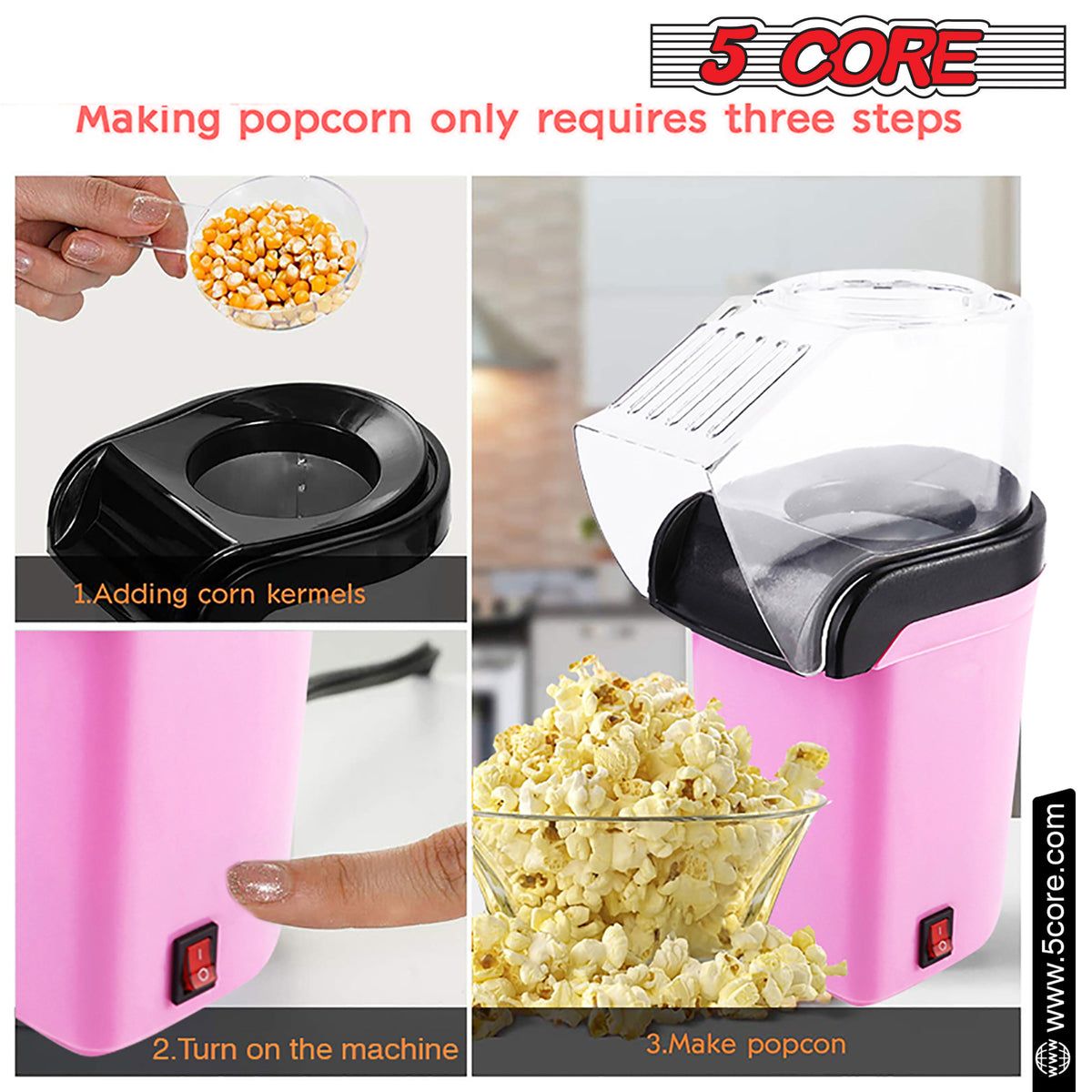 5 Core Popcorn Machine 16 Cup Cap