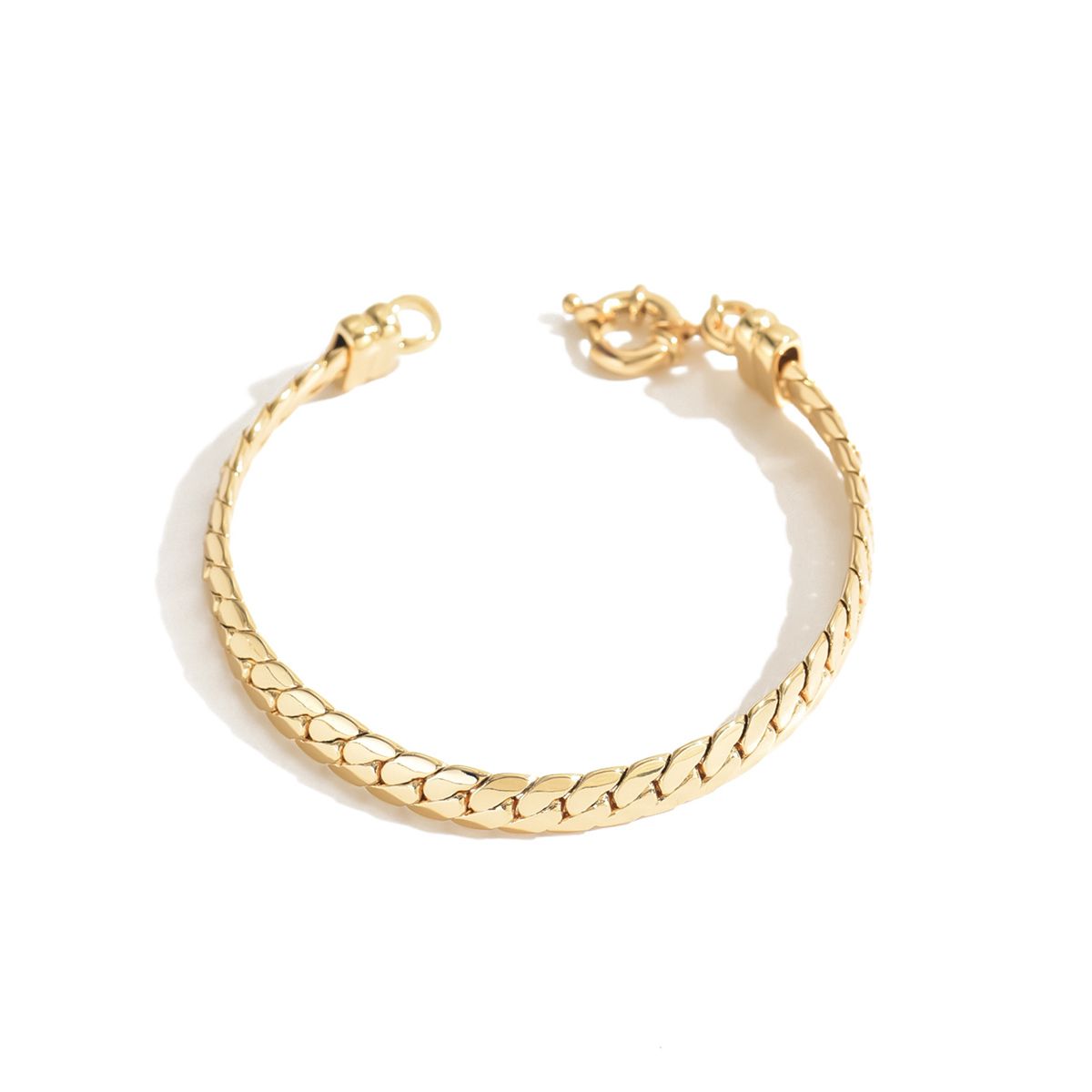 Classic Gold-Plated Chain Bracelet – Minimalist Style for Everyday Elegance