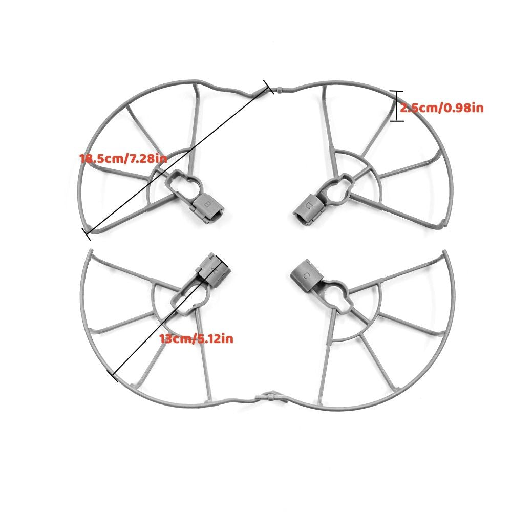Mini 4 Pro Propeller Guard with 8-pack Propeller Replacement Blades for DJI Mini 4 Pro Accessories