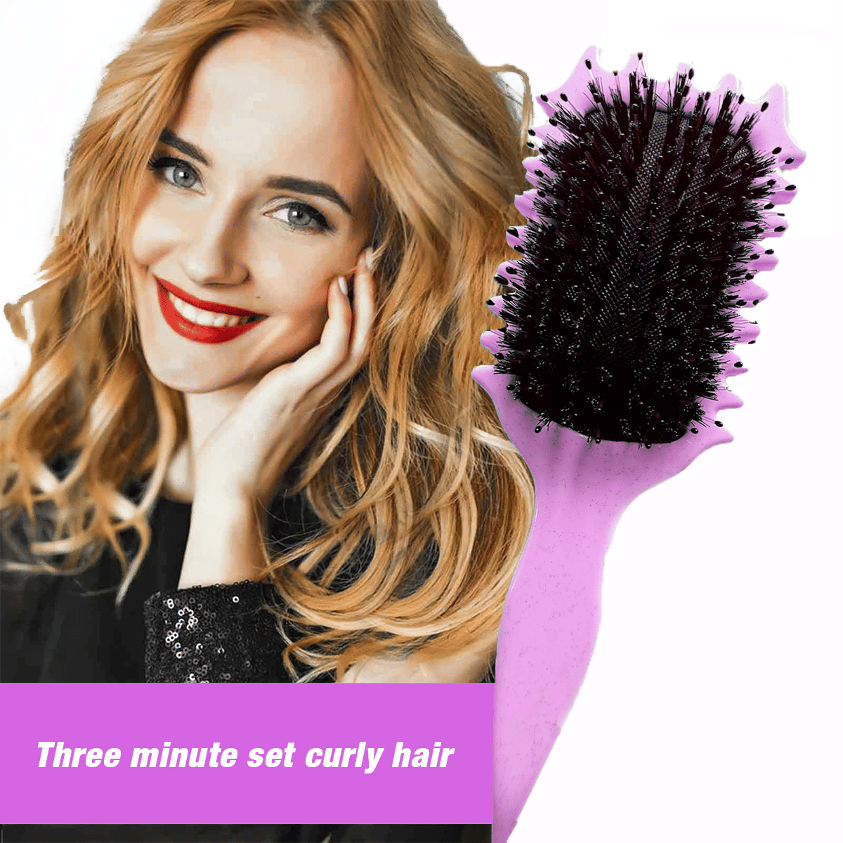 Curl Defining Brush,Boar Bristle Hair Brush Styling Brush for detangling,combing and shaping men and women,curls to reduce pulling