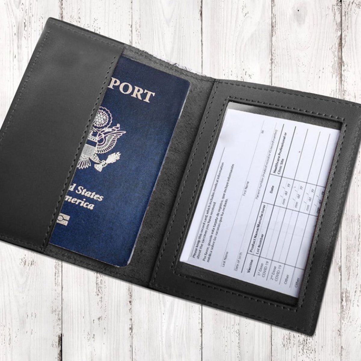 VIP 3 In 1 Card Holder For Vaccination Card; ID And Passport