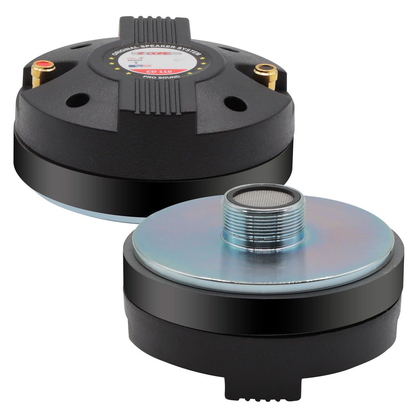 5 CORE Horn Speaker Tweeter Compression Driver 1.75 Inch Titanium Voice Coil 600W Max 8 Ohm 300 Watts RMS Loud 105dB 18 Oz 110mm Magnet- Screw