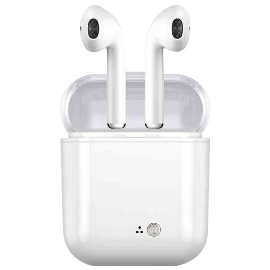 Clear Top Dual Chamber Wireless Bluetooth Earphones With Charging Box