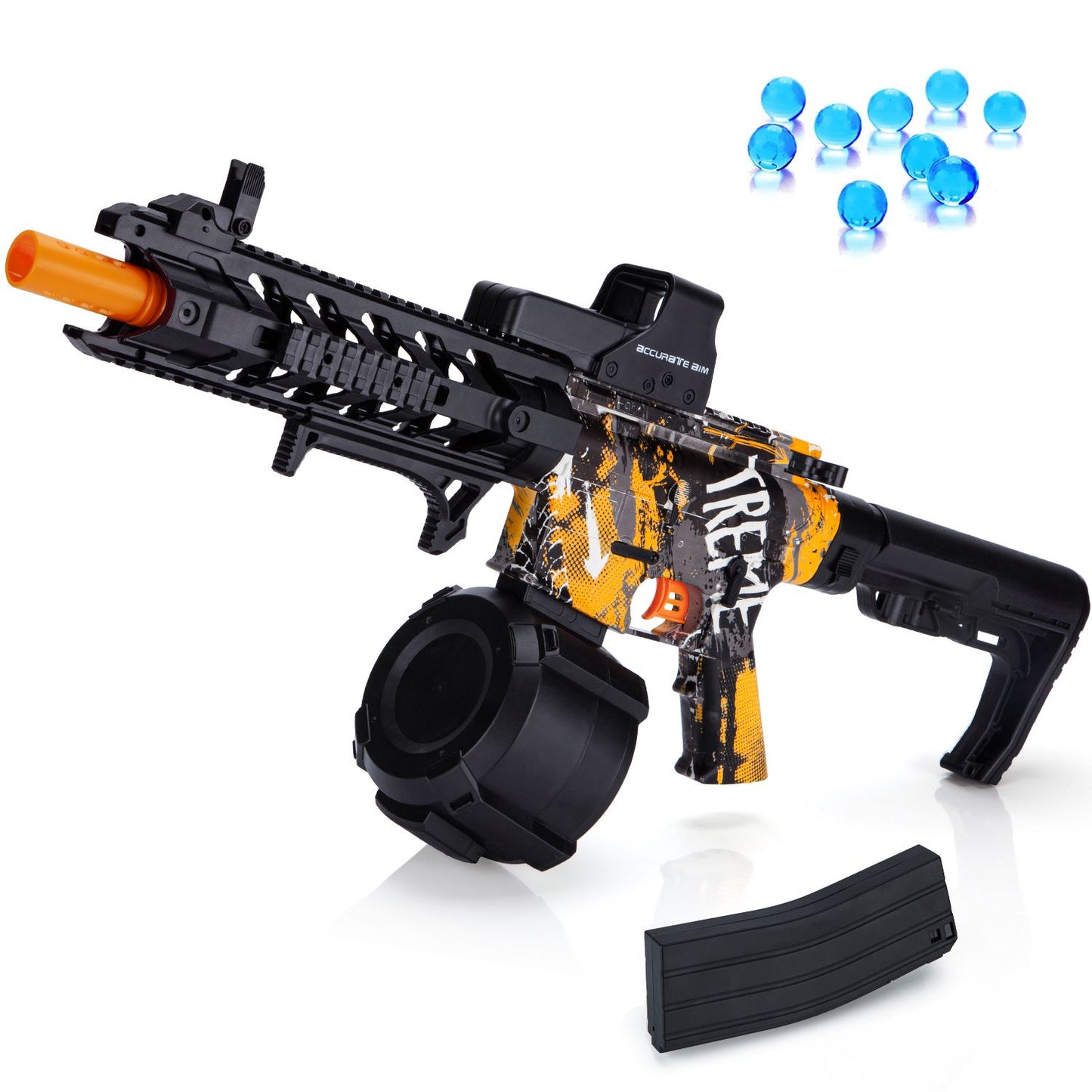 Electric Gel Ball Blaster, High-Speed Gelfire Blaster for Orbeez with 40000 Gel Rounds and Eyewear, Splatter Ball Toys for Outdoor Shooting Game