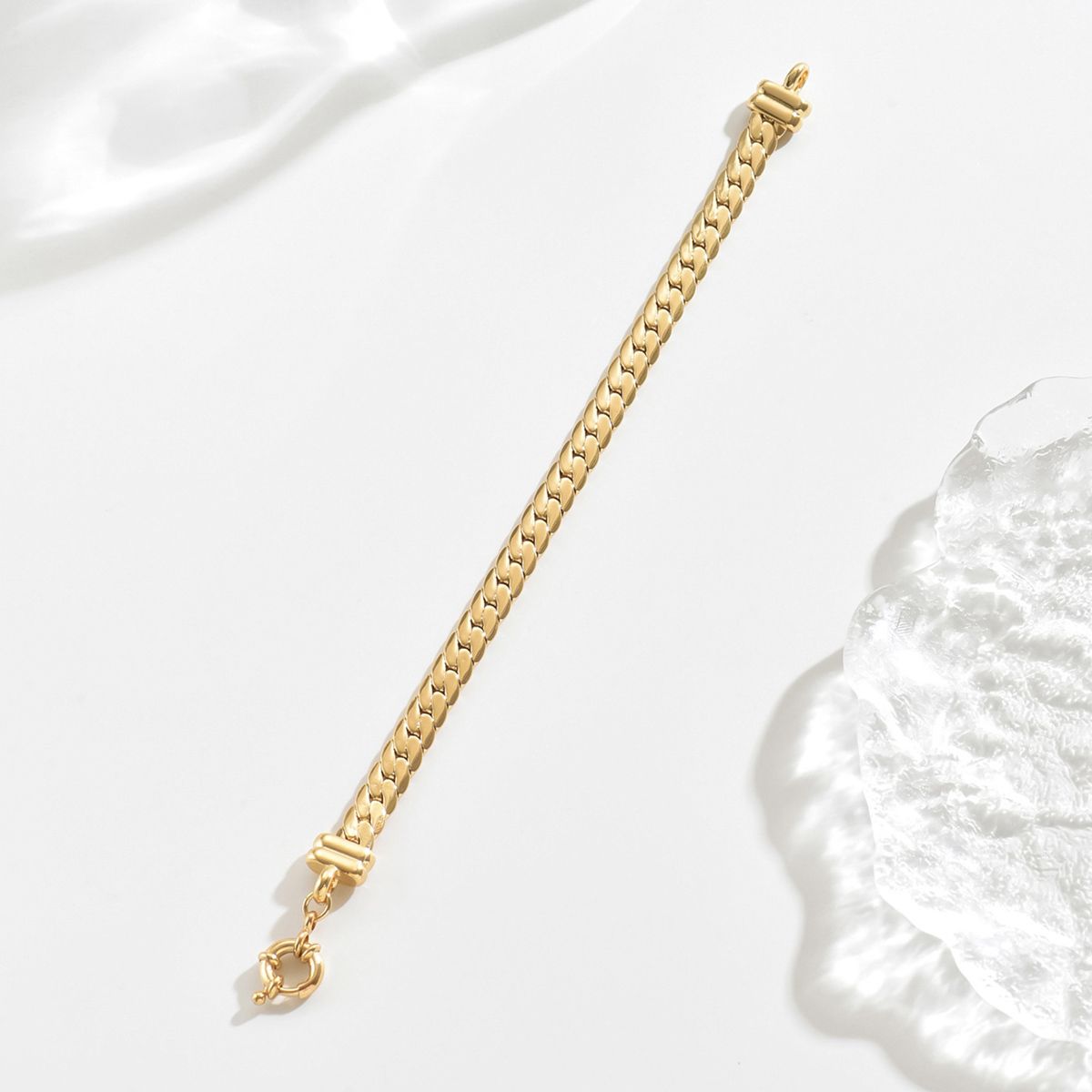 Classic Gold-Plated Chain Bracelet – Minimalist Style for Everyday Elegance