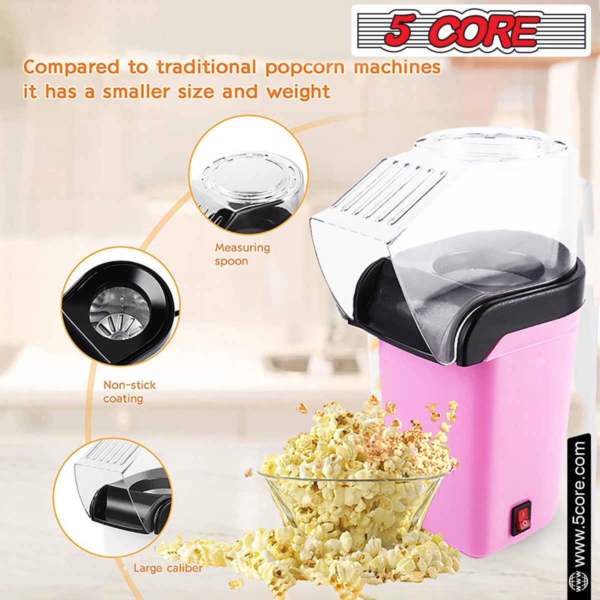5 Core Popcorn Machine 16 Cup Cap