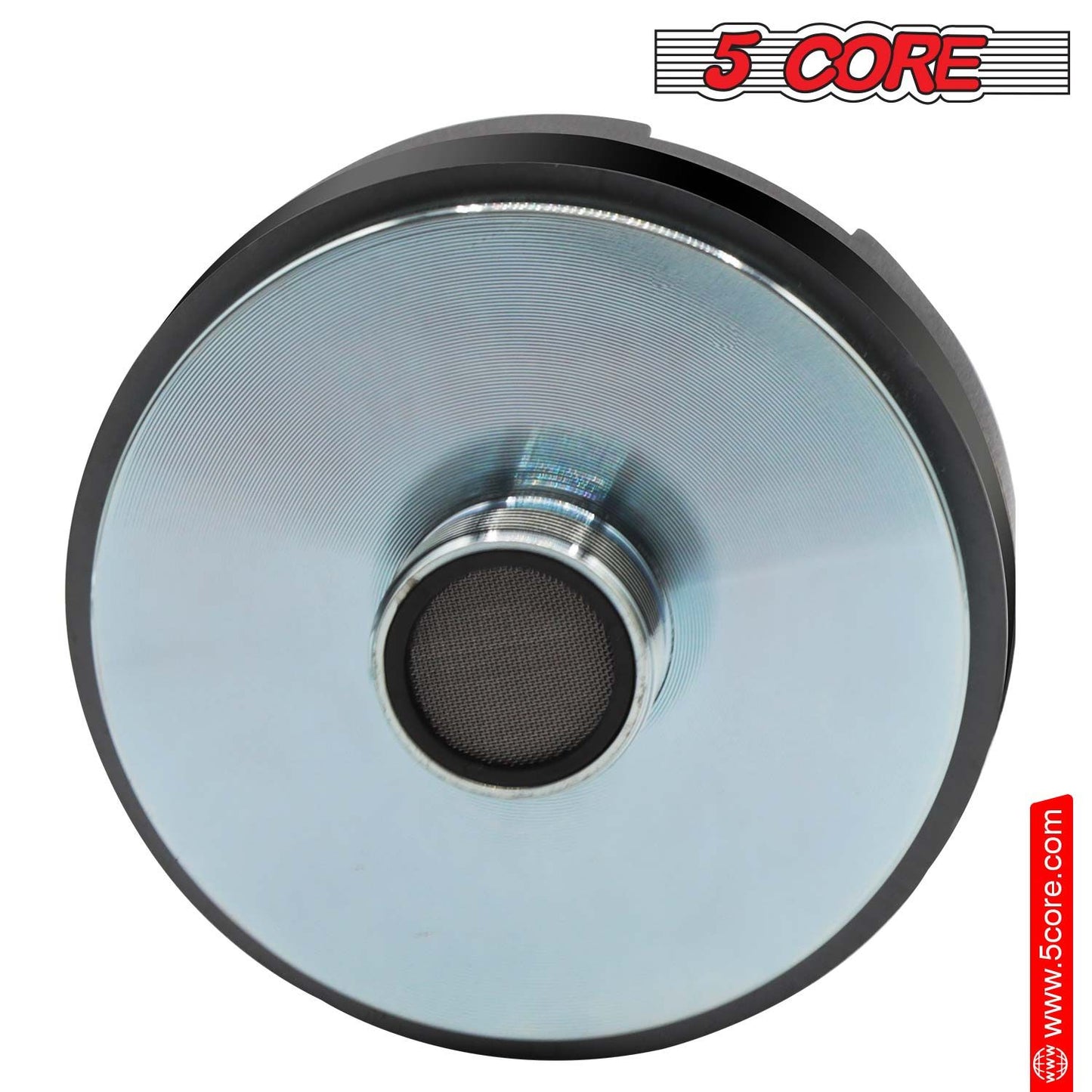 5 CORE Horn Speaker Tweeter Compression Driver 1.75 Inch Titanium Voice Coil 600W Max 8 Ohm 300 Watts RMS Loud 105dB 18 Oz 110mm Magnet- Screw