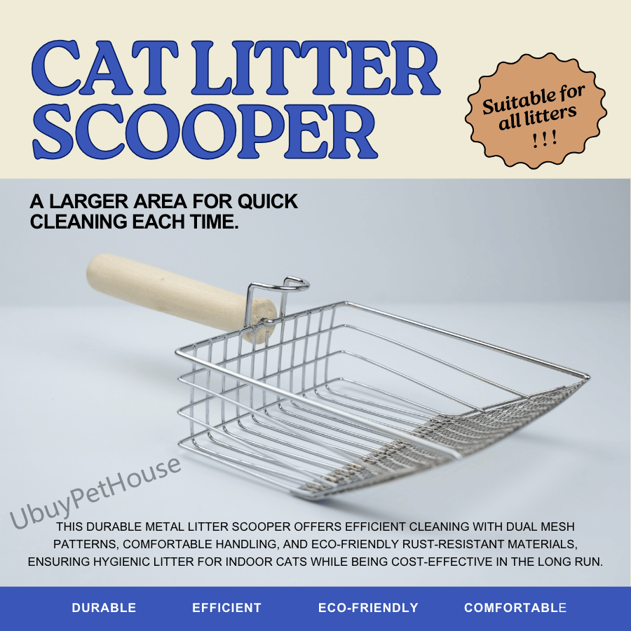 Cat metal litter scoops filter small feces Litter filters Oversized dog litter scoops can cope with different sizes of feces small and large holes