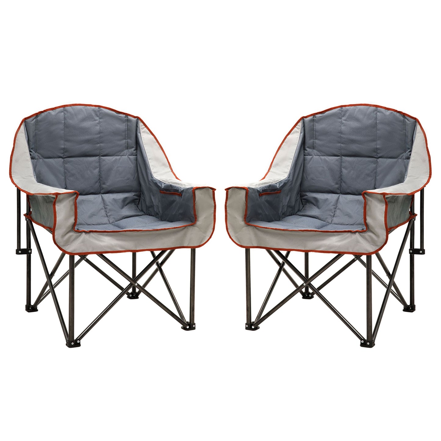 SUNNYFEEL Oversized XL Padded Camping Chair, Portable, Folding, Large Camp Lounge Chairs, Outdoor Sofa Chair High Back for Fishing, Patio Party, Lawn, Sports