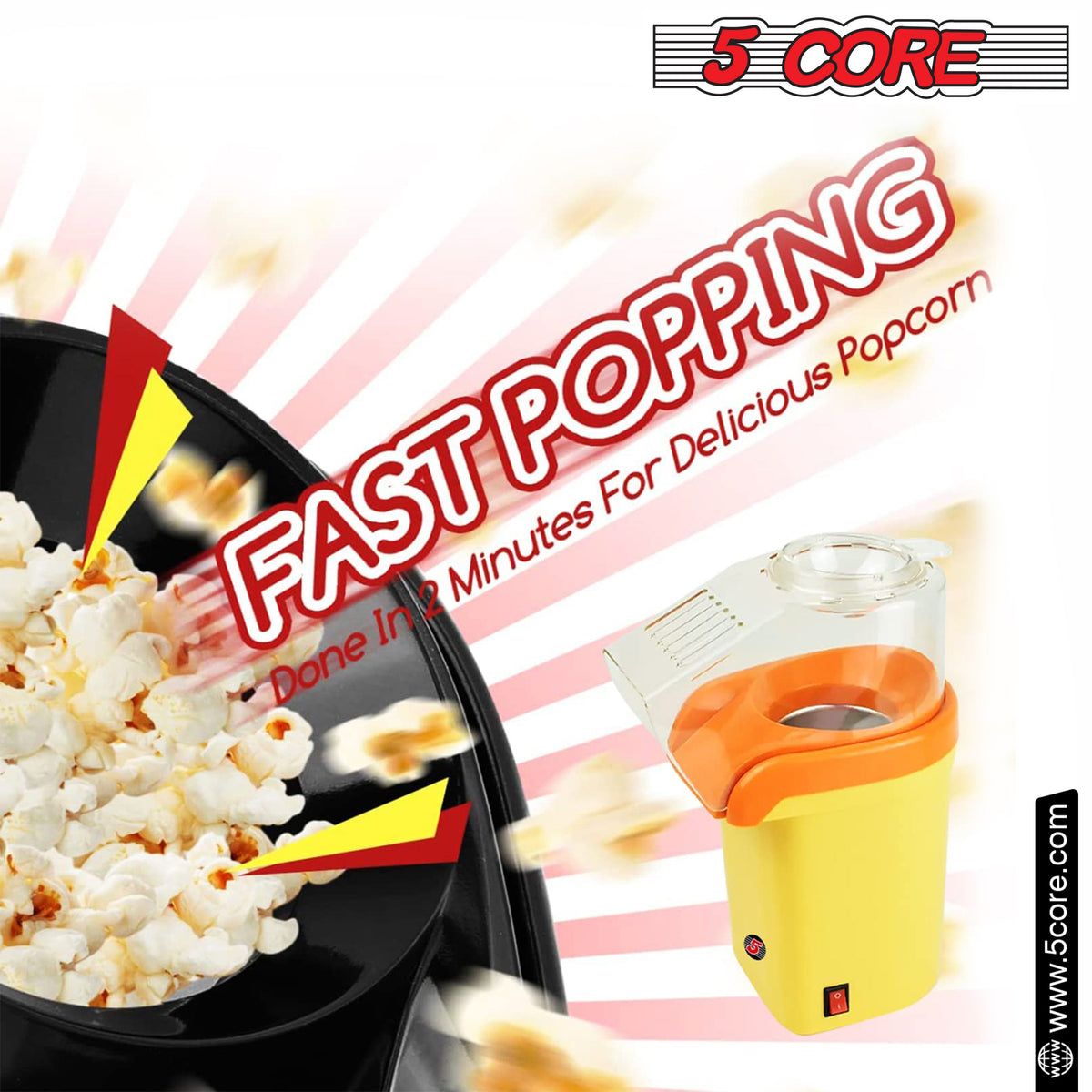 5 Core Popcorn Machine 16 Cup Cap