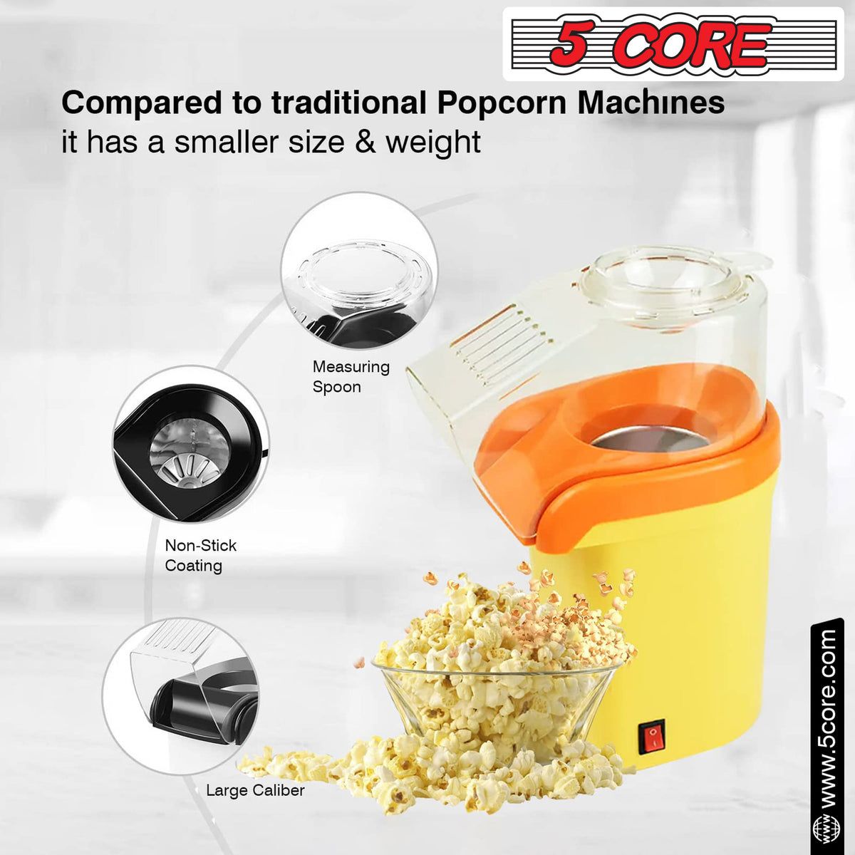 5 Core Popcorn Machine 16 Cup Cap