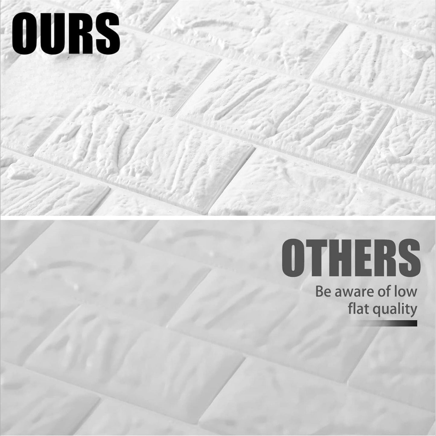 60 pieces of 15 * 13 inch 3D wall stickers, covering 87FT ², self-adhesive, suitable for living room, bedroom, dormitory, home