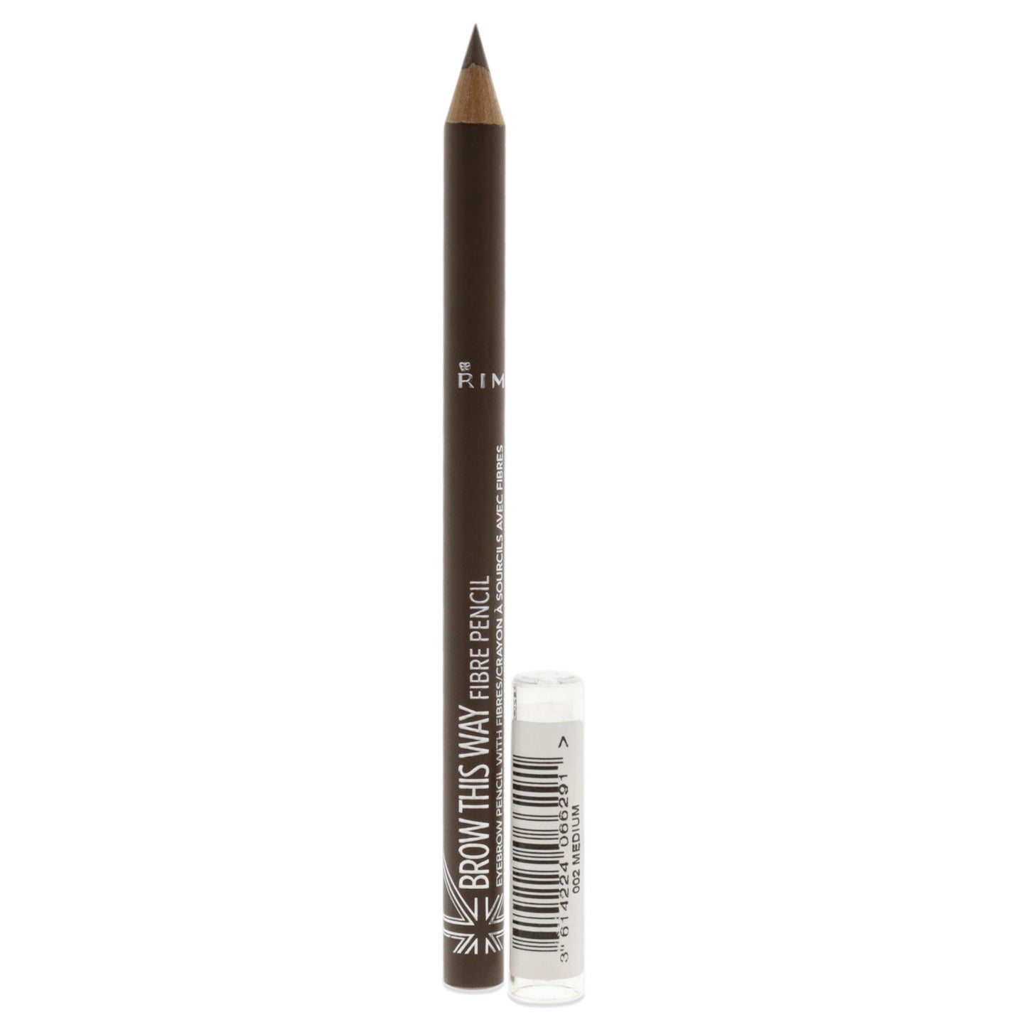 Brow This Way Fiber Pencil - 022 Medium by Rimmel London for Women - 0.038 oz Eyebrow Pencil