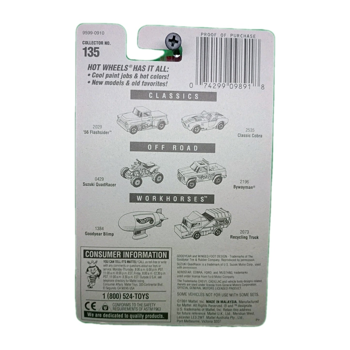 Vintage 1995 Hot Wheels #135 ’32 Ford Delivery – NIB