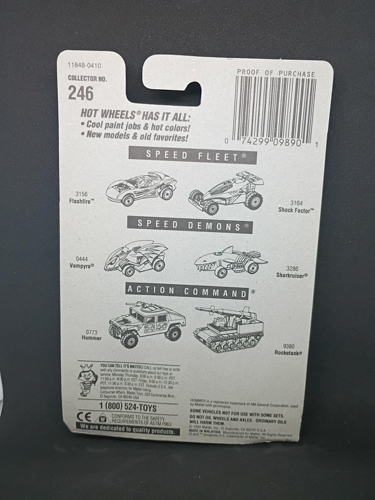 Vintage 1997 Hot Wheels #246 Shadow Jet II – New Model NIB