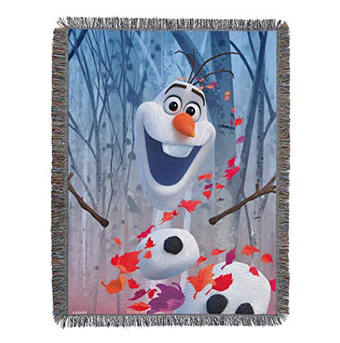 Disney Frozen 2 - In The Leaves Licensed 48"x 60" Woven Tapestry Throw by The Northwest Company