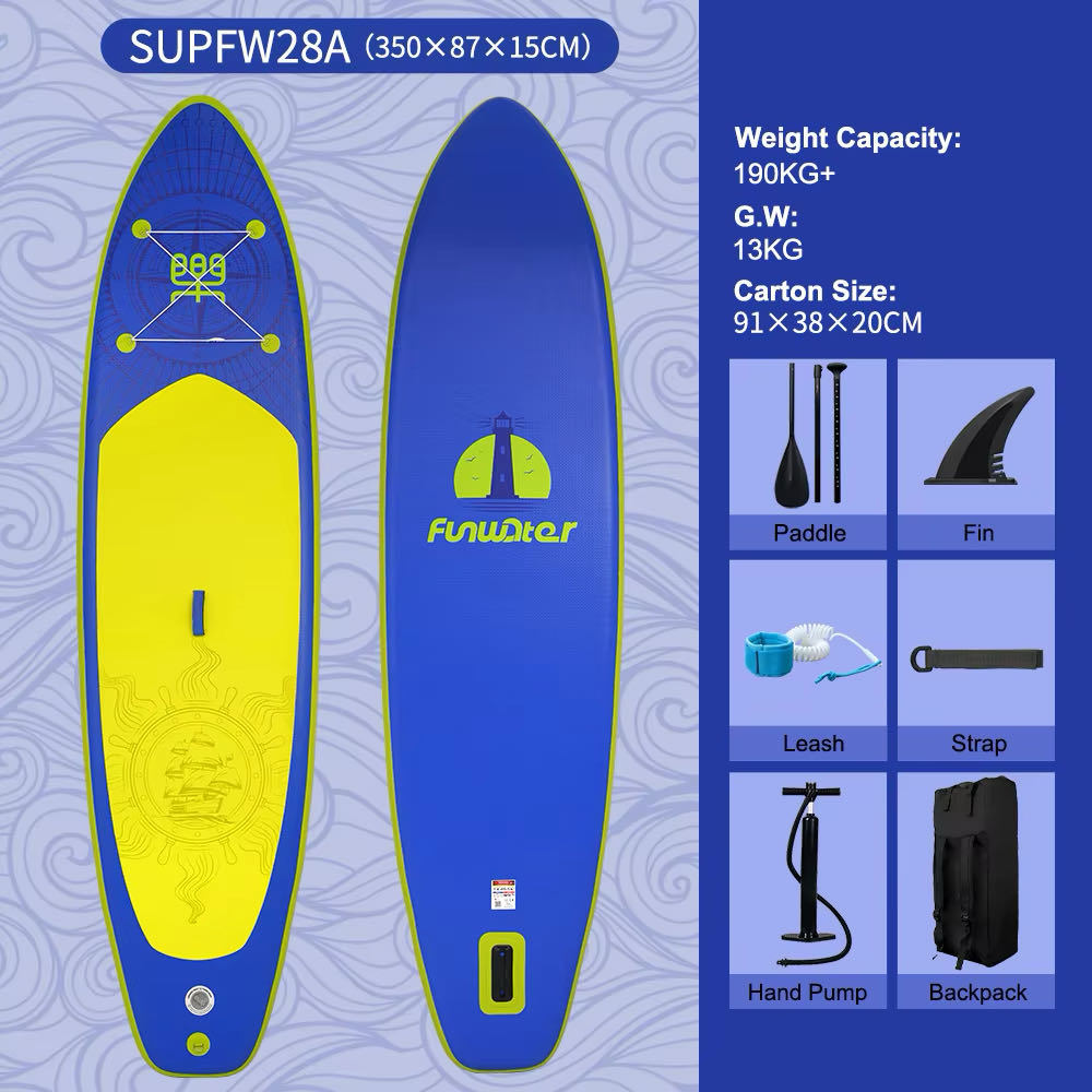 11'6"×34"×6" Extra Wide Inflatable Paddle Board, Stand Up Paddle Board