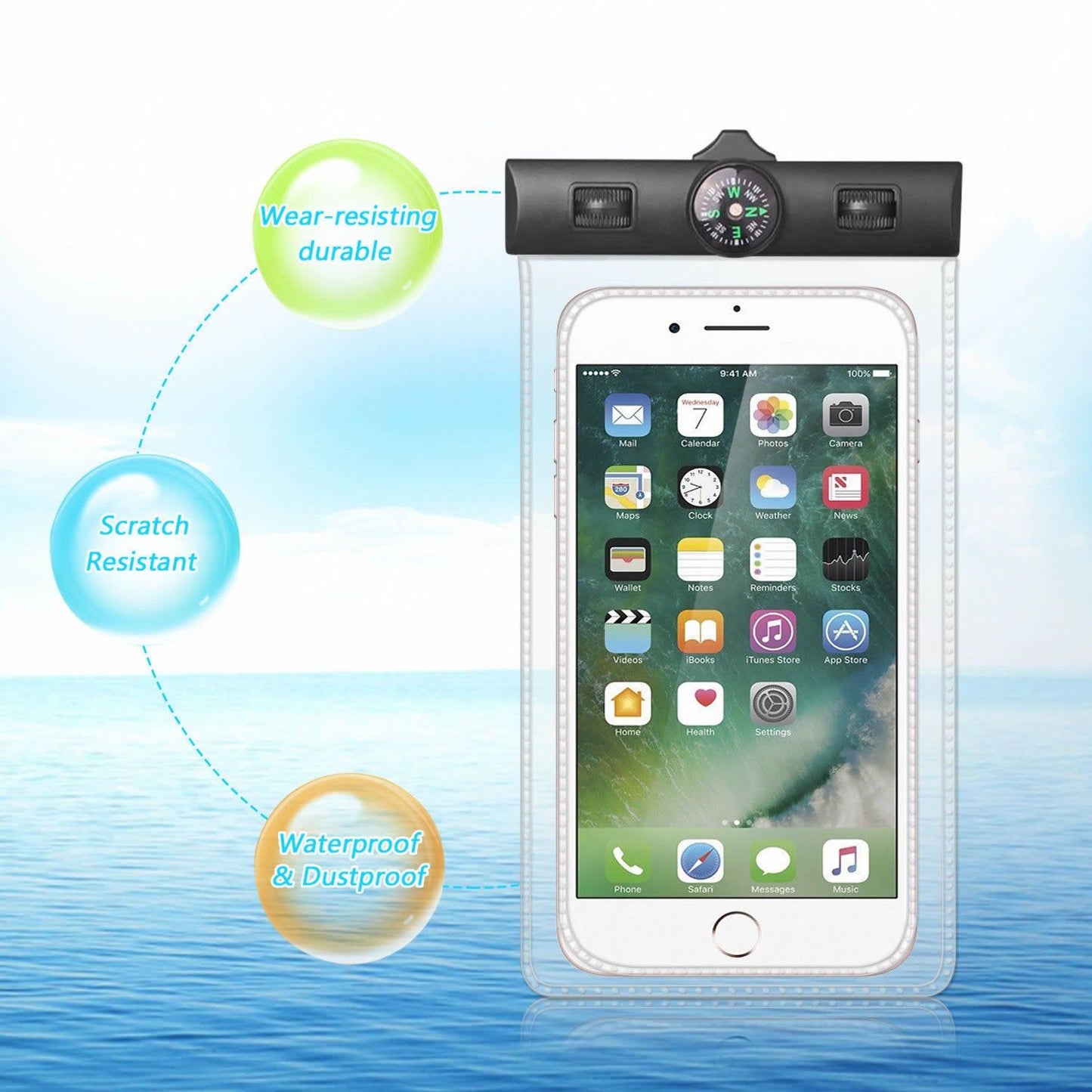 AQUA POUCH - Waterproof Pouch for your Smartphone and your Essentials 2 - Pack