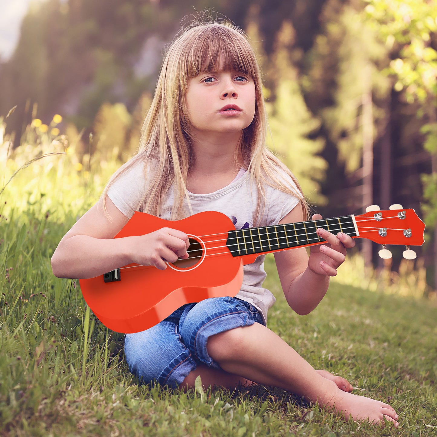 21 inch Ukulele for Beginners, Guitar with Gig Bag, Hawaiian Soprano Ukalalee for Birthday and Holiday Gifts