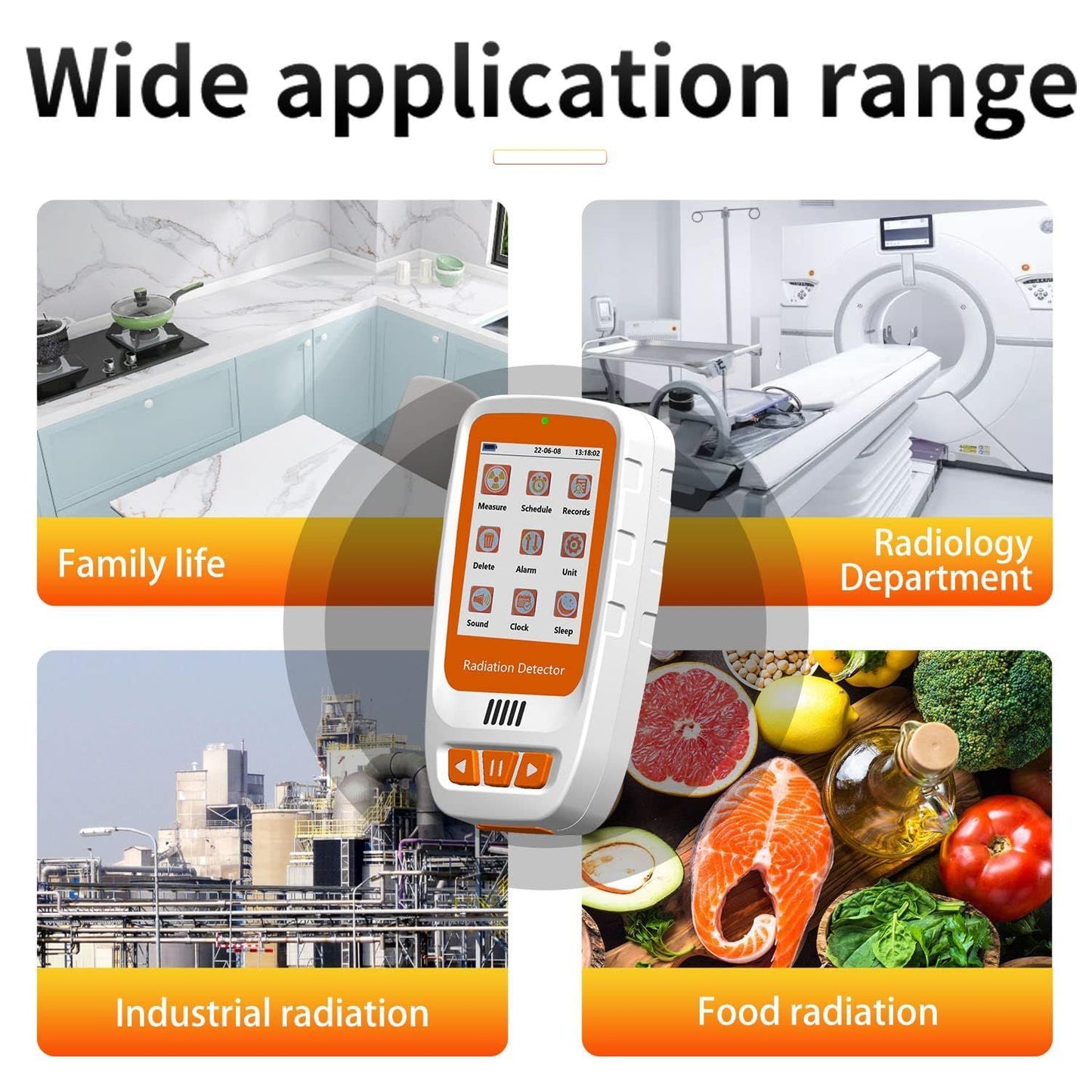 Rechargeable Beta Gamma X-ray Portable Handheld Radiation Monitor