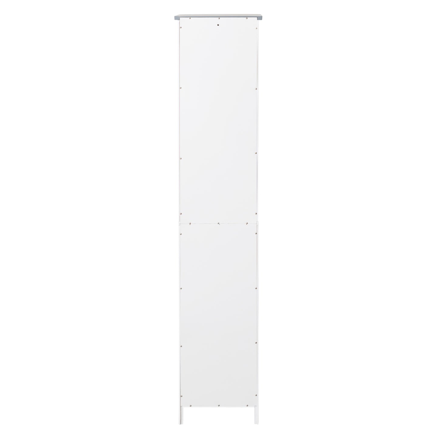 FRALIMK Bathroom Storage Cabinet, Tall Slim Cabinet with 3 Shelves & Door, Floor Freestanding Linen Cabinet for Living Room, White