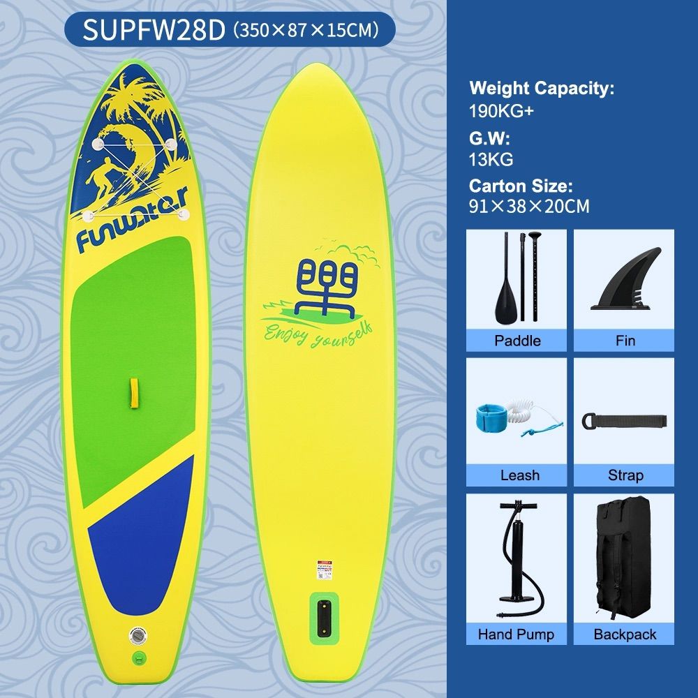 11'6"×34"×6" Extra Wide Inflatable Paddle Board, Stand Up Paddle Board