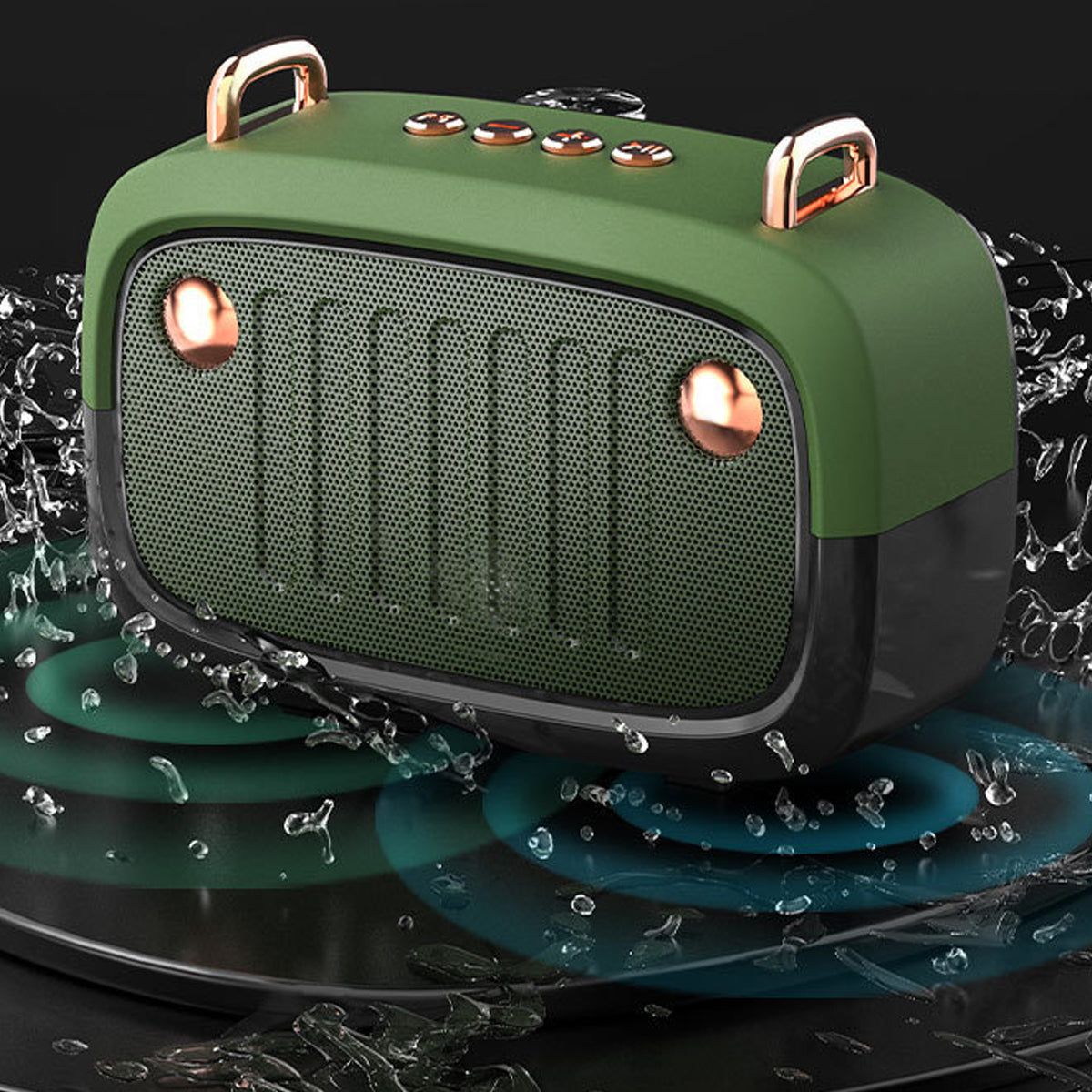 Retro Look FM Radio And Bluetooth Speaker