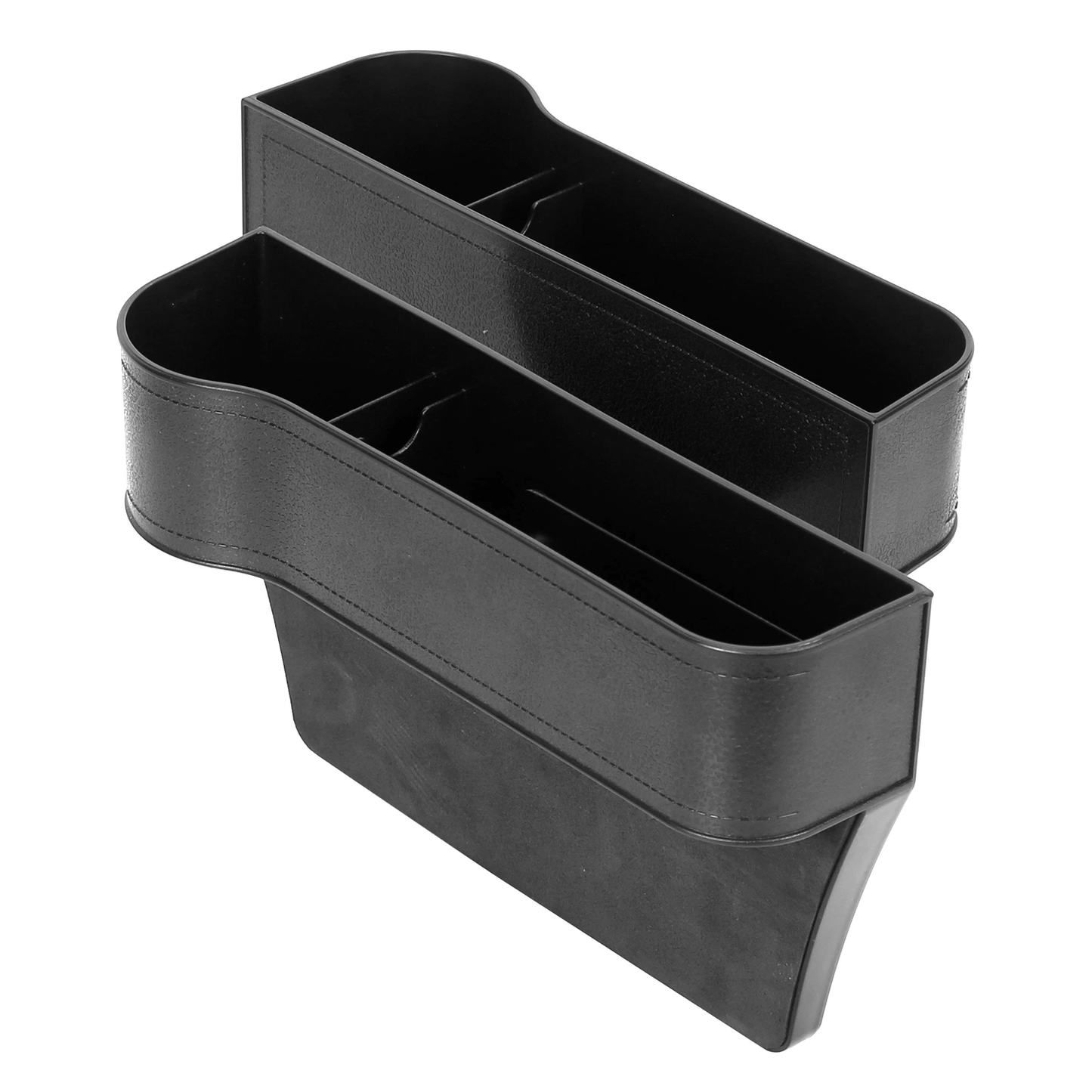 2Pcs Car Console Side Organizer Car Seat Gap Storage Box Pocket Organizer Seat Gap Filler Catch Caddy