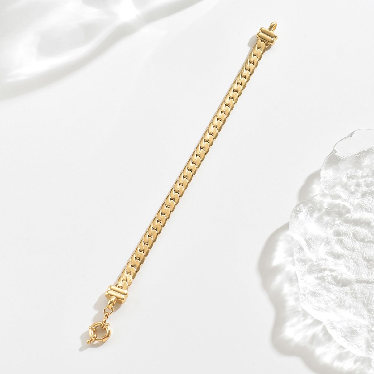 Classic Gold-Plated Chain Bracelet –  Minimalist Style for Everyday Elegance