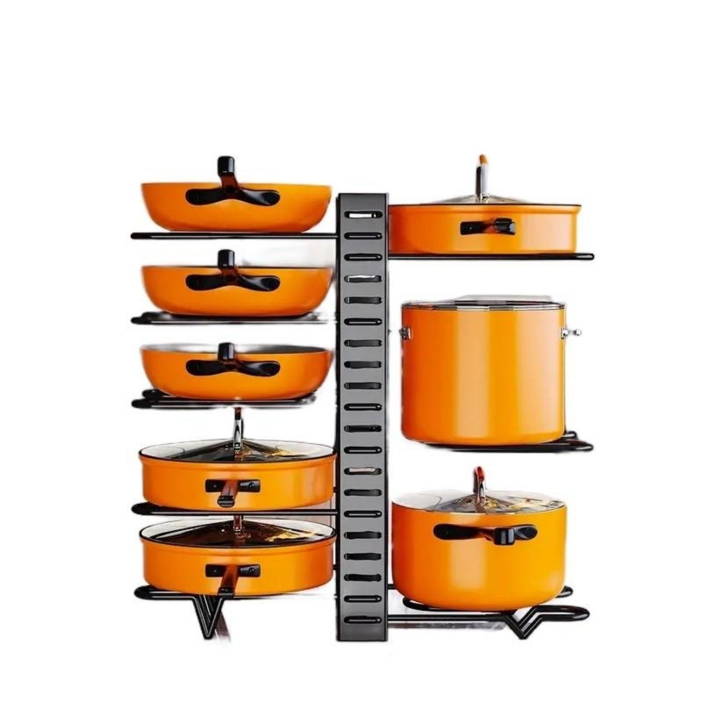 8-layer pot holder, lid holder and pot holder, multiple DIY methods 8-layer pot holder, adjustable kitchen organization, and pot storage Ban on Amazon sales