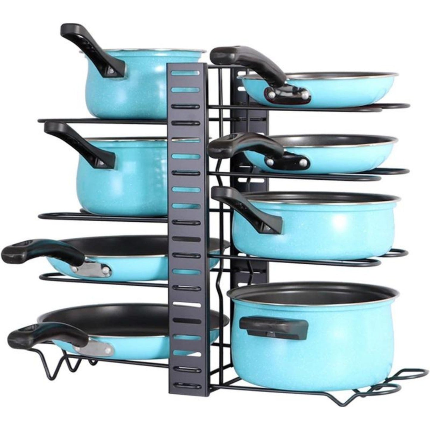 8-layer pot holder, lid holder and pot holder, multiple DIY methods 8-layer pot holder, adjustable kitchen organization, and pot storage Ban on Amazon sales