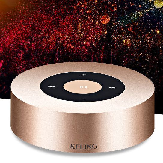 Minimal Metallic Bluetooth Speaker and MP3 Player