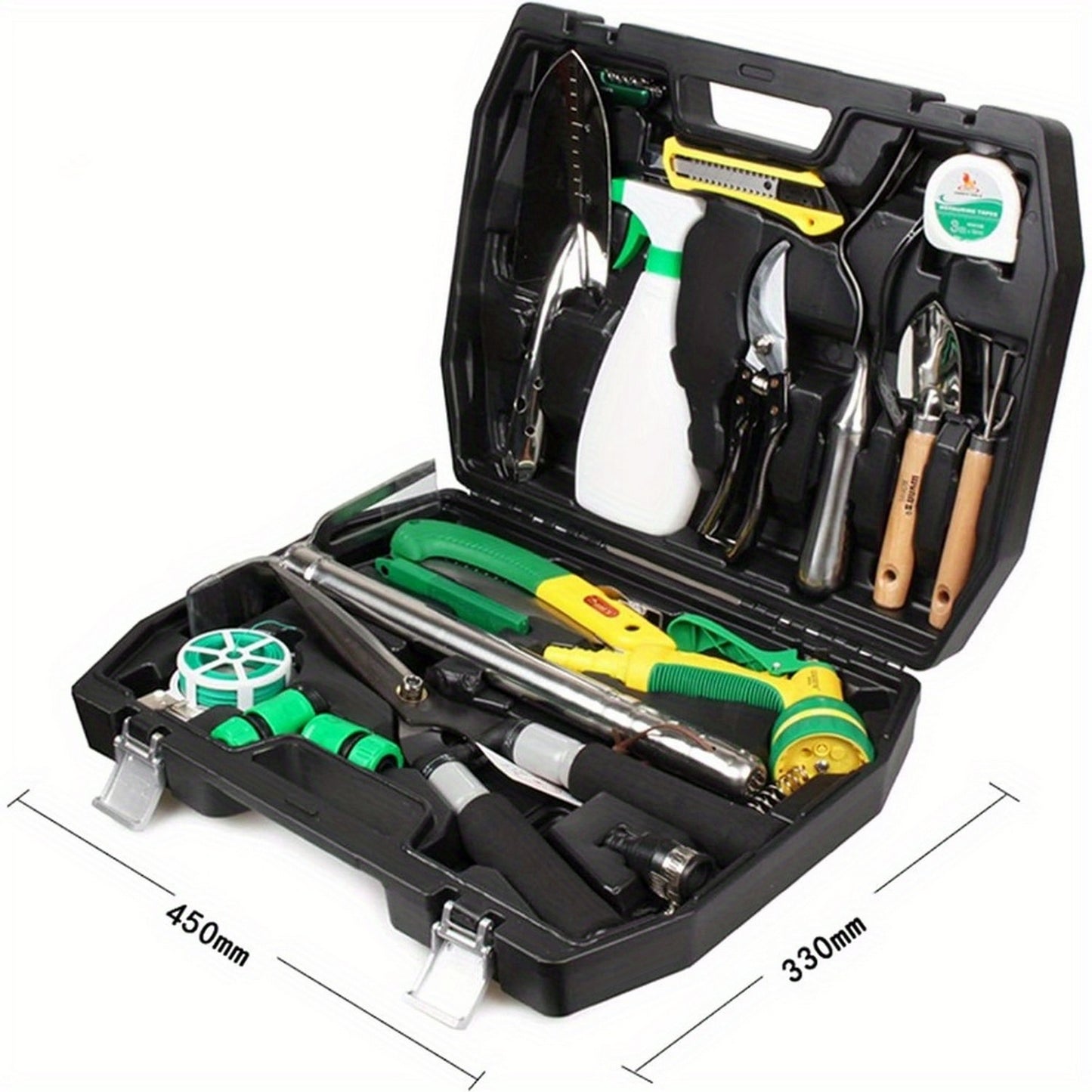 Garden Tools Set,18 Piecegarden Tools For Gardening,garden Tools For Digging, Gardening Hand Tools Set With Carrying Case, Ergonomic Very Suitable For Pruning