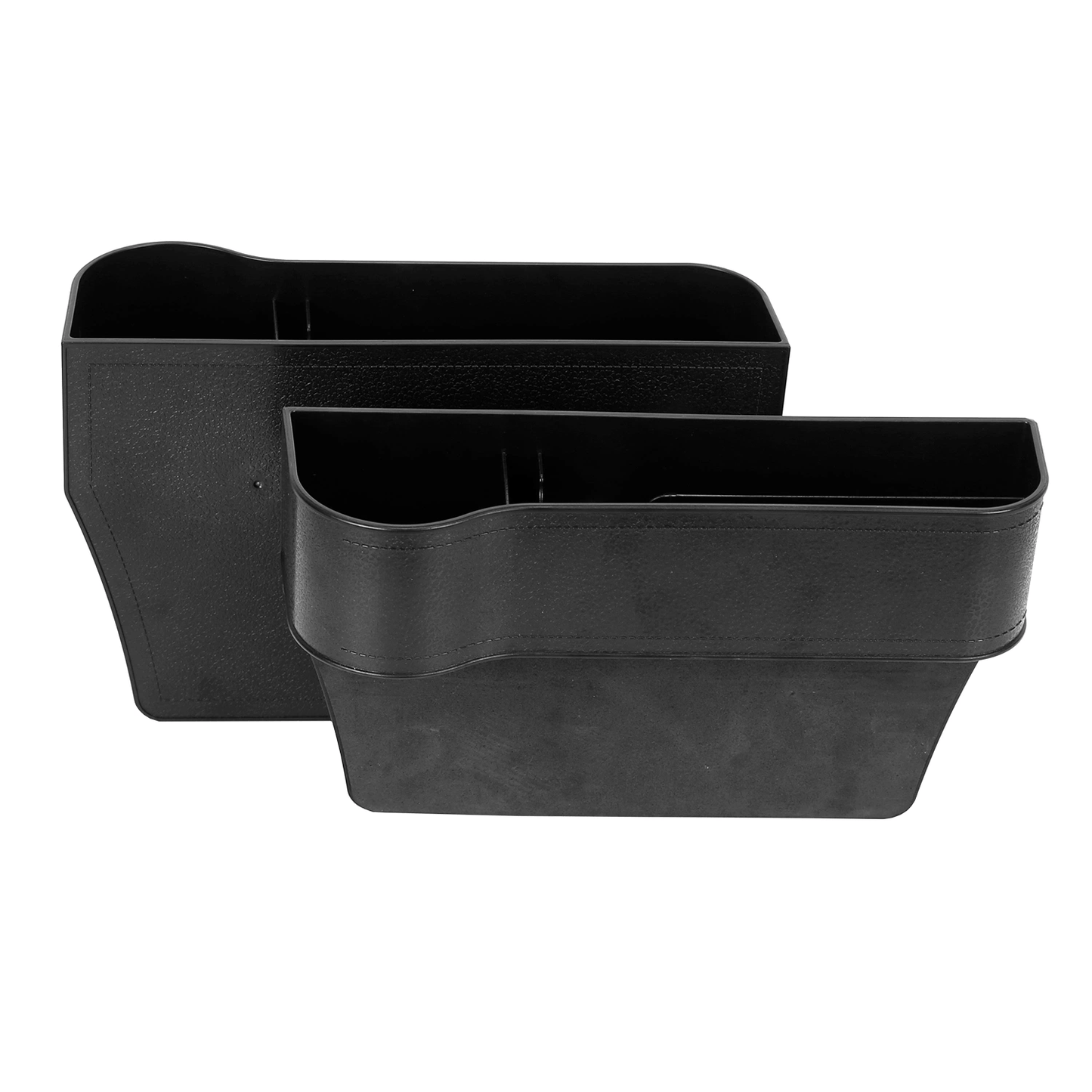 2Pcs Car Console Side Organizer Car Seat Gap Storage Box Pocket Organizer Seat Gap Filler Catch Caddy