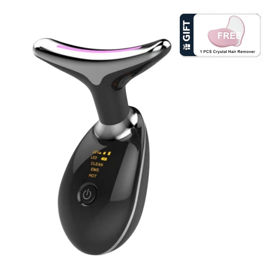 Face Massager Anti-Wrinkle Face Device 3 Modes 45°C Neck Lifting Massagers LED High Frequency Beauty Instrumen EMS Face Massage for Women