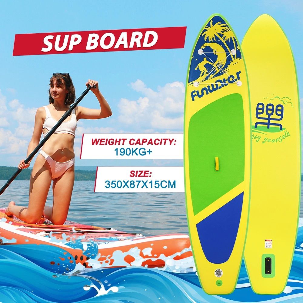 11'6"×34"×6" Extra Wide Inflatable Paddle Board, Stand Up Paddle Board