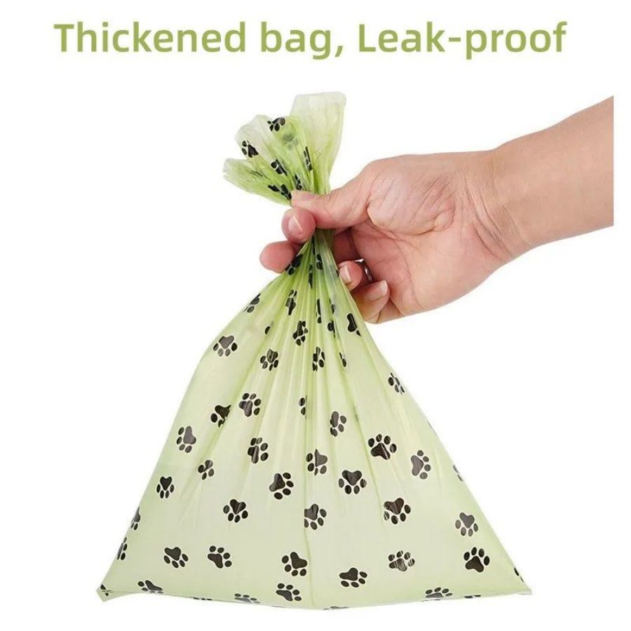 255 bags in 17 volumes Portable pet waste bag Environmental poop bag Portable biodegradable pet waste bag outdoor pet poop collection bag easy to carry