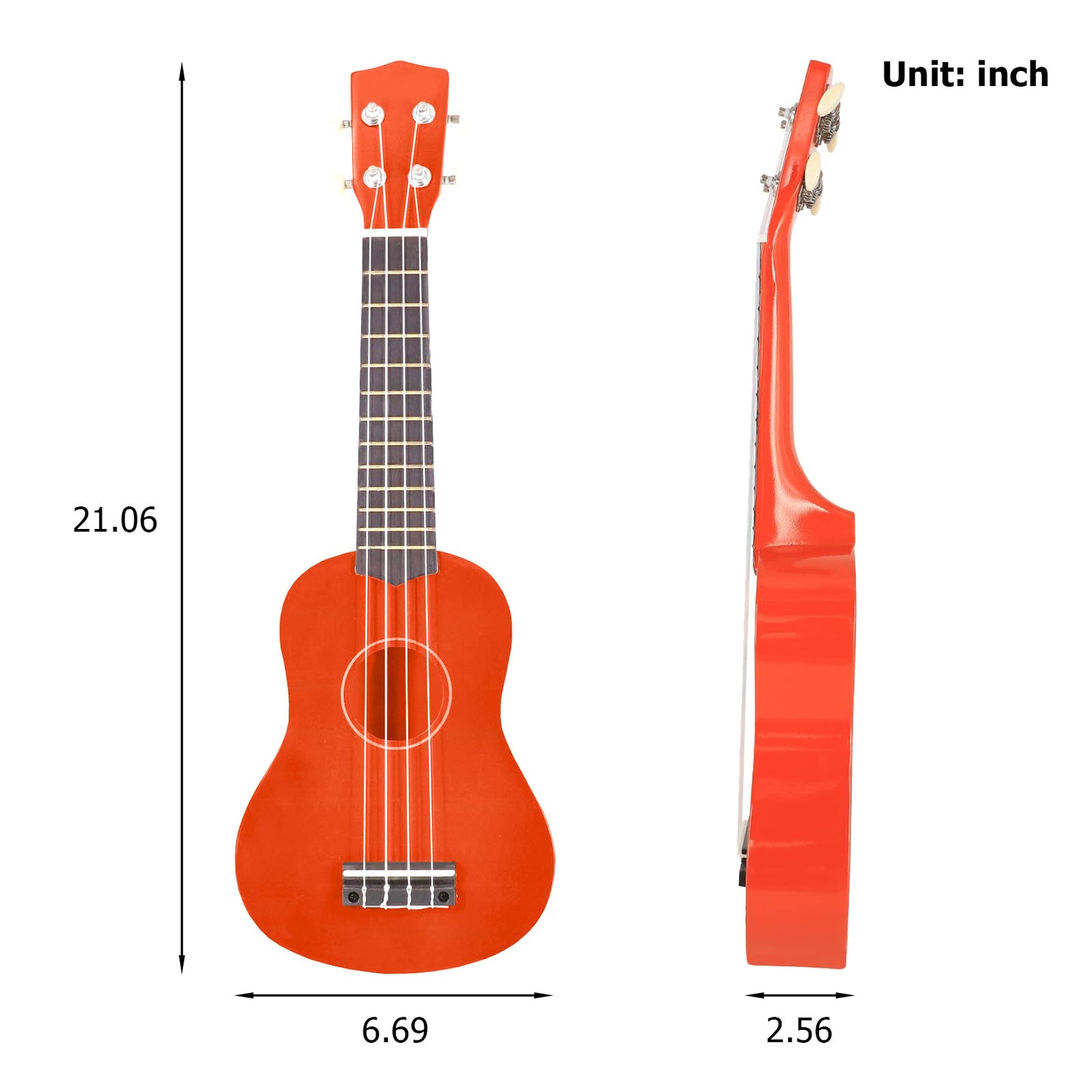 21 inch Ukulele for Beginners, Guitar with Gig Bag, Hawaiian Soprano Ukalalee for Birthday and Holiday Gifts