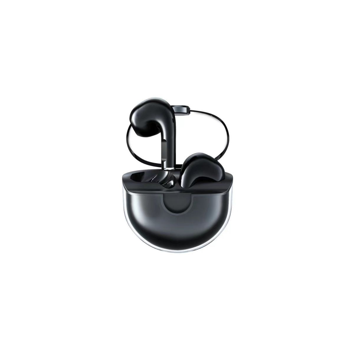 Clear Top Bluetooth Earphone With Charger