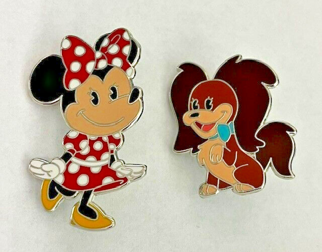 Disney BUILD-A-PIN  Minnie Mouse and Fifi 2 pin set carded