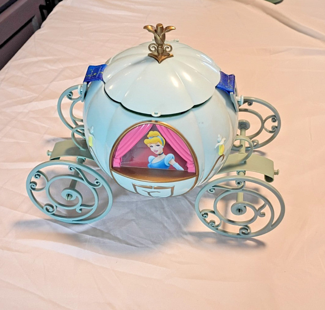 Disneyland Cinderella's Carriage Popcorn Bucket Disney Souvenir With Strap