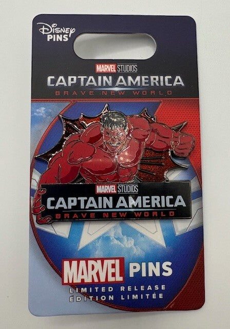 Disney Red Hulk - Captain America - Brave New World - LR single carded pin