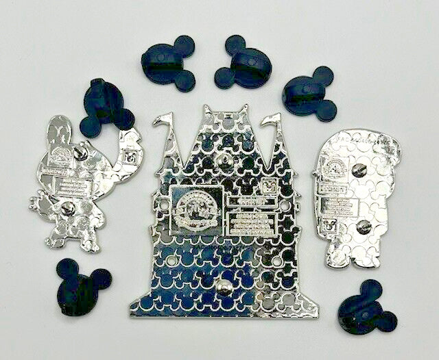 Disney Lilo & Stitch Build-a-pin with castle stage base pin 3 set pin carded