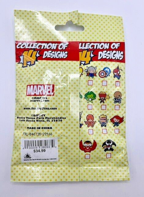 Disney Marvel Kawaii Art collection mystery pack 1 SINGLE random pin