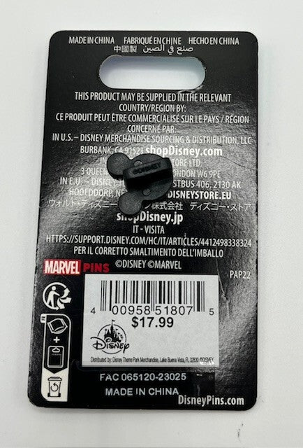 Disney THE MARVELS Logo single pin carded Limited release