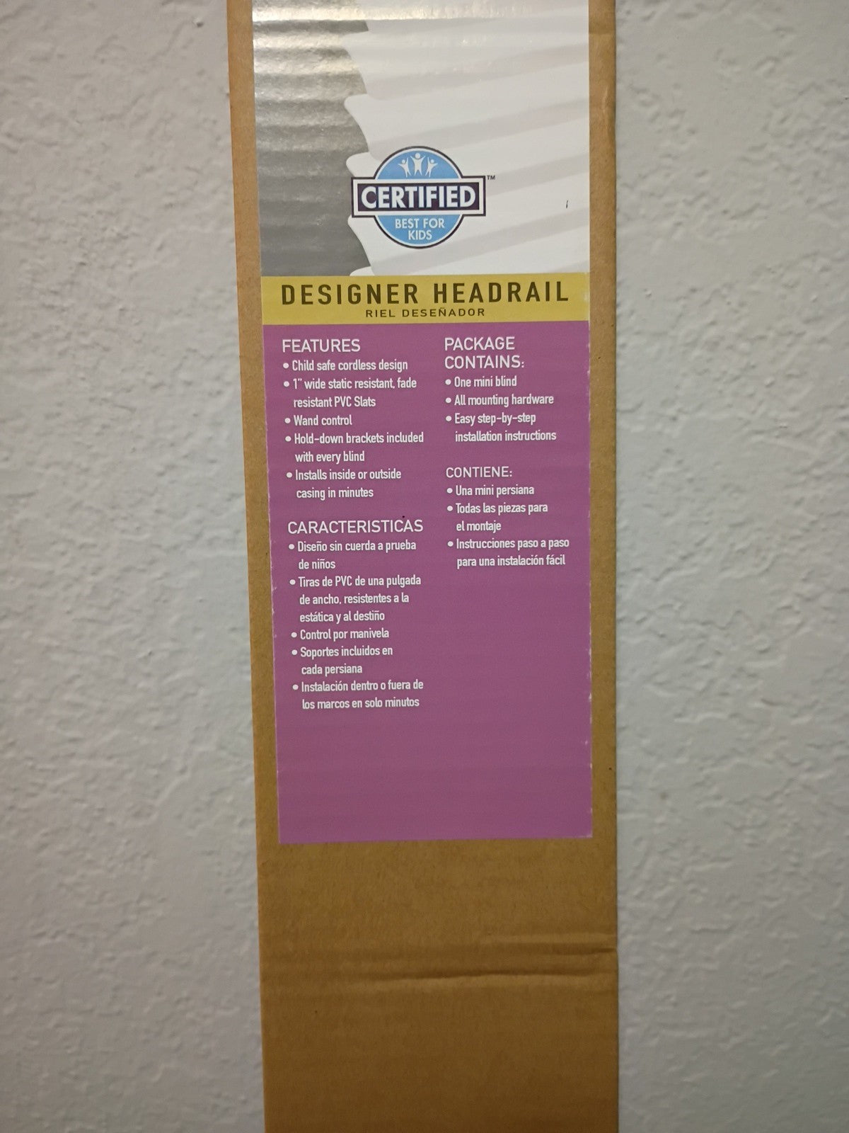 Lotus & Windoware 1" Cordless, Premium , Mini Blind  "23 x 60"