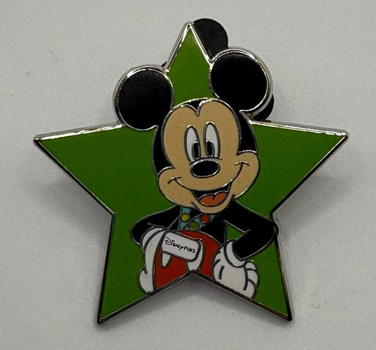 Disney MICKEY MOUSE Green star single pin single pin