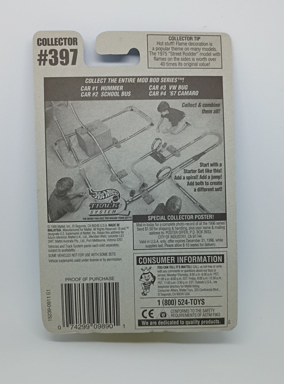 Vintage Hot Wheels 1995 #397 School Bus Mod Bod Series Die-Cast Car