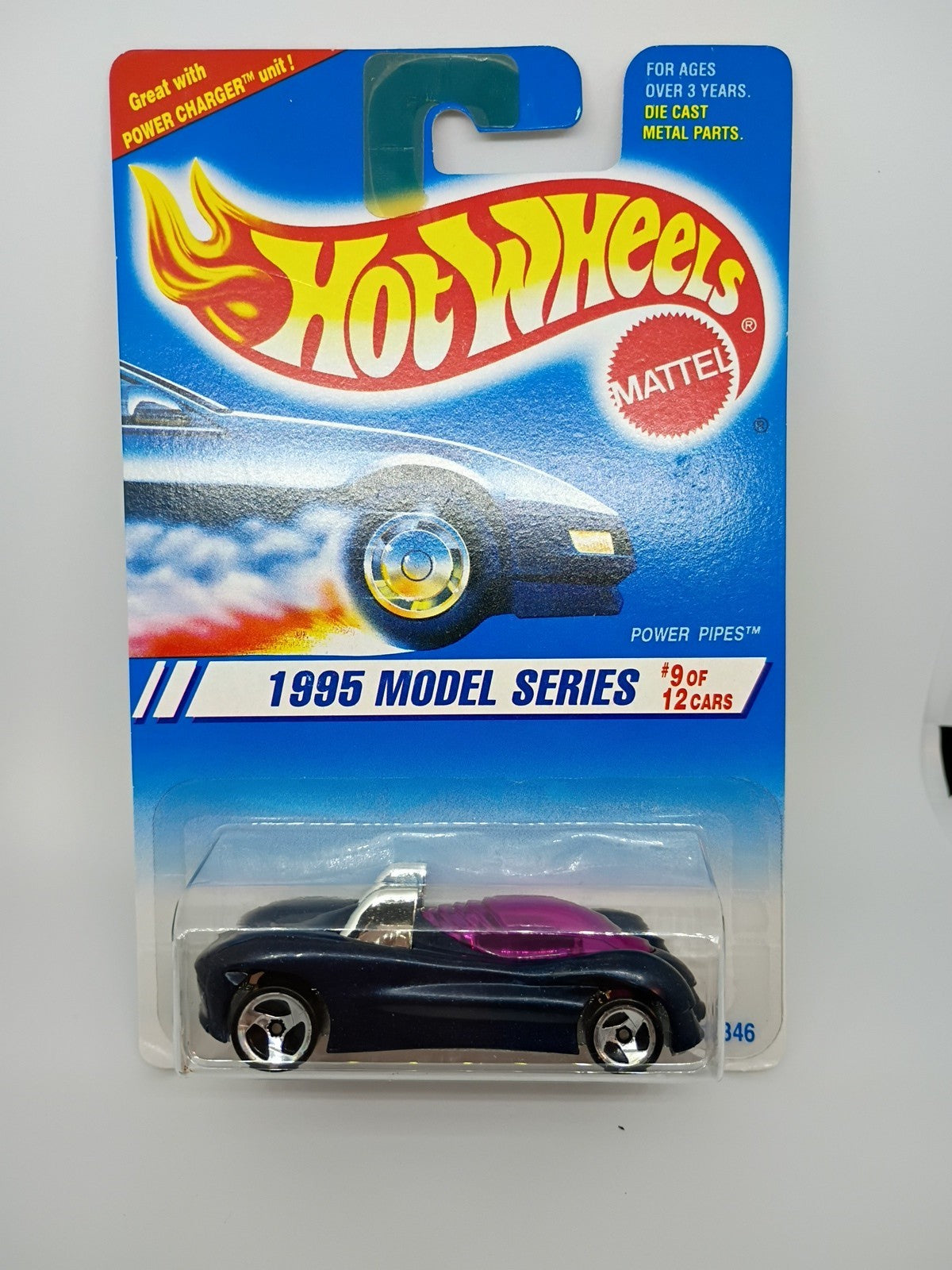 Vintage Hot Wheels #349 1995 Model Series Power Pipes - #9 of 12 Cars